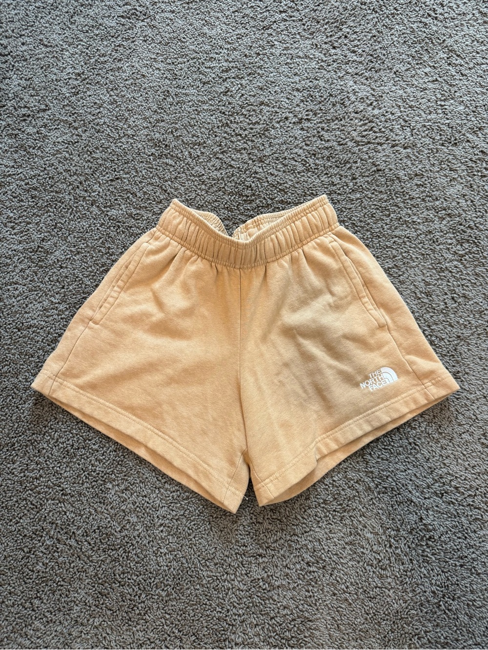 The North Face Beige Fleece Elastic-Waist Shorts